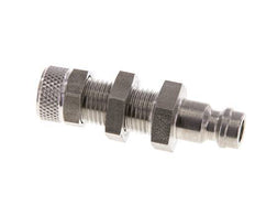 Acero inoxidable DN 5 Acoplamiento de aire Tapón 4x6 mm Tuerca de unión Mampara