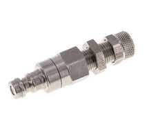 Acero inoxidable DN 5 Acoplamiento de aire Tapón 4x6 mm Tuerca de unión Pasamuros Cierre doble