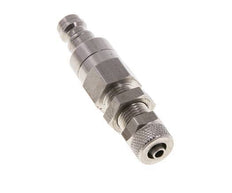Acero inoxidable DN 5 Acoplamiento de aire Tapón 4x6 mm Tuerca de unión Pasamuros Cierre doble