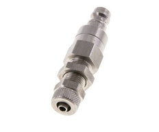 Acero inoxidable DN 5 Acoplamiento de aire Tapón 4x6 mm Tuerca de unión Pasamuros Cierre doble