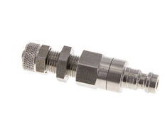 Acero inoxidable DN 5 Acoplamiento de aire Tapón 4x6 mm Tuerca de unión Pasamuros Cierre doble