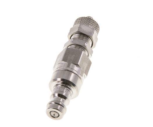 Acero inoxidable 316L DN 5 Acoplamiento de aire Tapón 4x6 mm Tuerca de unión Pasamuros Cierre doble