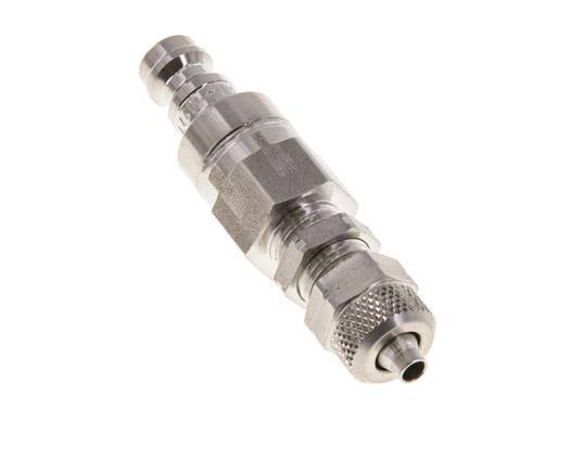 Acero inoxidable 316L DN 5 Acoplamiento de aire Tapón 4x6 mm Tuerca de unión Pasamuros Cierre doble