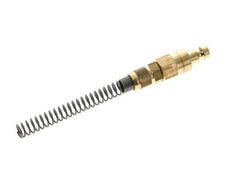 Latón DN 5 Acoplamiento de aire Enchufe 4x6 mm Tuerca de unión Doble cierre Bend-Protect