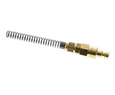 Latón DN 5 Acoplamiento de aire Enchufe 4x6 mm Tuerca de unión Doble cierre Bend-Protect