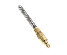 Latón DN 5 Acoplamiento de aire Enchufe 4x6 mm Tuerca de unión Doble cierre Bend-Protect