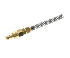 Latón DN 5 Acoplamiento de aire Enchufe 4x6 mm Tuerca de unión Doble cierre Bend-Protect