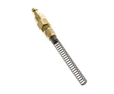 Latón DN 5 Acoplamiento de aire Enchufe 4x6 mm Tuerca de unión Doble cierre Bend-Protect