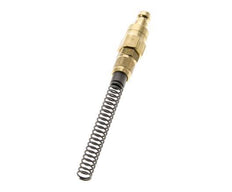 Latón DN 5 Acoplamiento de aire Enchufe 4x6 mm Tuerca de unión Doble cierre Bend-Protect
