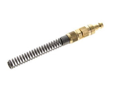 Latón DN 5 Acoplamiento de aire Enchufe Tuerca de unión 6x8 mm Doble cierre Bend-Protect