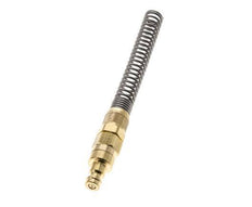 Latón DN 5 Acoplamiento de aire Enchufe Tuerca de unión 6x8 mm Doble cierre Bend-Protect