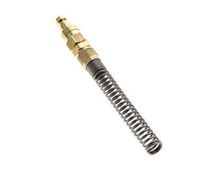 Latón DN 5 Acoplamiento de aire Enchufe Tuerca de unión 6x8 mm Doble cierre Bend-Protect