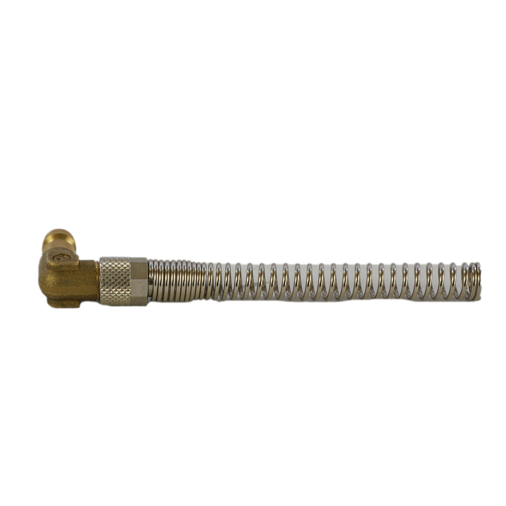 Acoplamiento de aire de latón DN 5 Tuerca de unión 4x6 mm Ángulo de protección contra dobleces [2 piezas]
