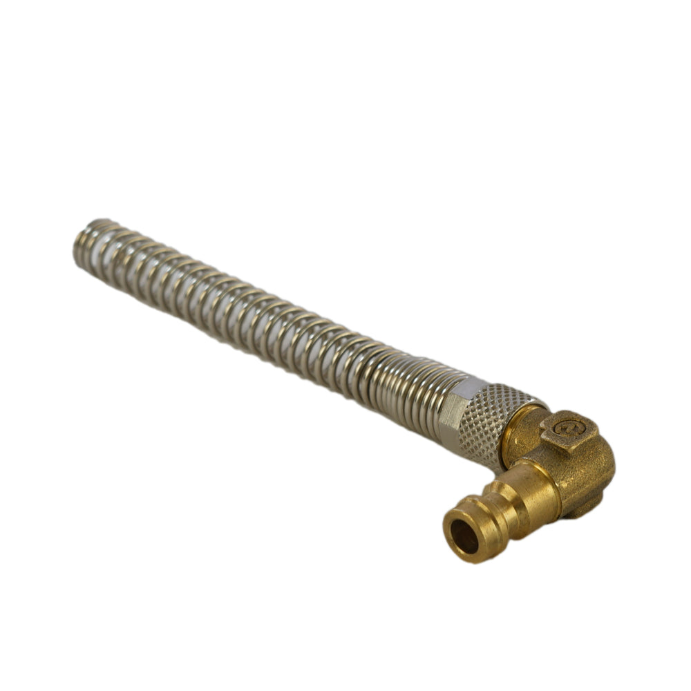Acoplamiento de aire de latón DN 5 Tuerca de unión 4x6 mm Ángulo de protección contra dobleces [2 piezas]