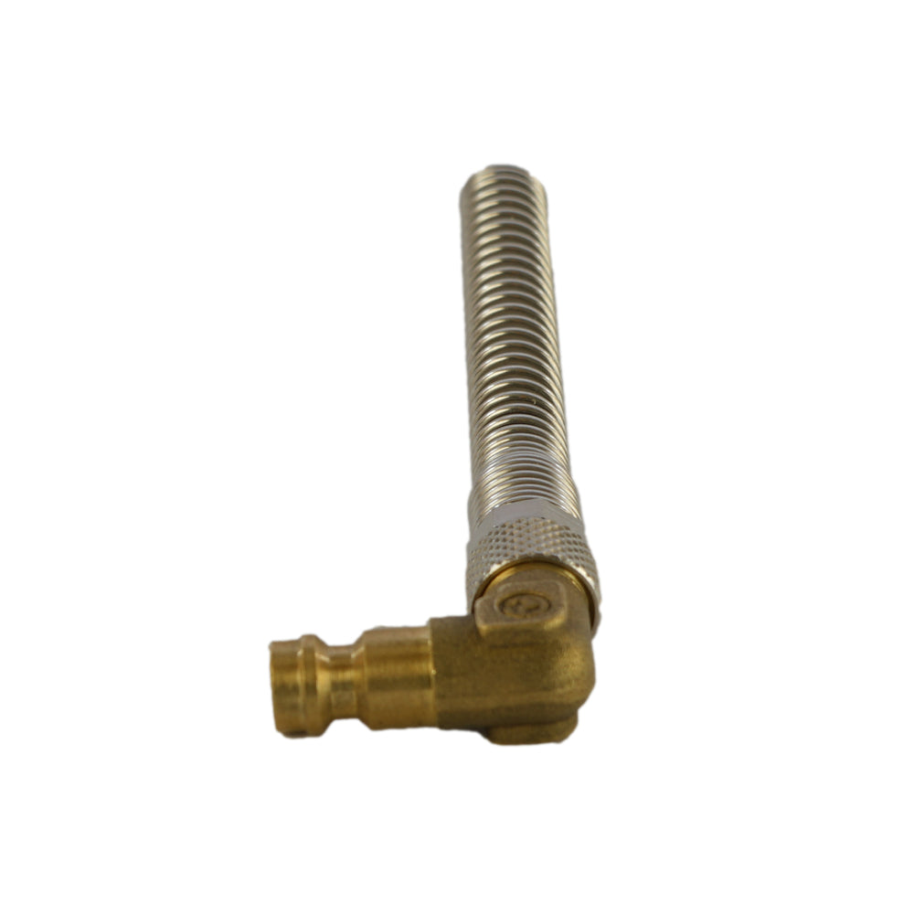 Acoplamiento de aire de latón DN 5 Tuerca de unión 4x6 mm Ángulo de protección contra dobleces [2 piezas]