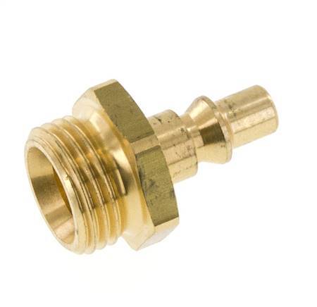 Brass DN 5.5 (Orion) Air Coupling Plug G 1/2 inch Male [2 Pieces]