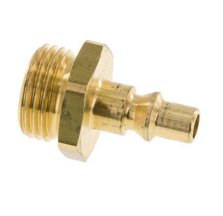 Brass DN 5.5 (Orion) Air Coupling Plug G 1/2 inch Male [2 Pieces]