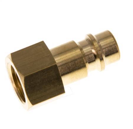 Brass DN 7.2 (Euro) Air Coupling Plug G 1/4 inch Female [5 Pieces]