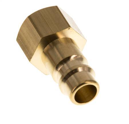 Brass DN 7.2 (Euro) Air Coupling Plug G 1/4 inch Female [5 Pieces]