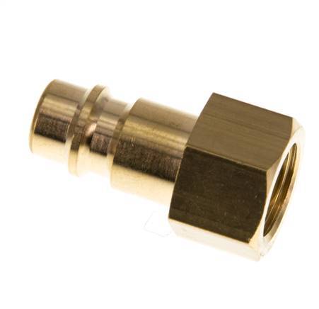 Brass DN 7.2 (Euro) Air Coupling Plug G 1/4 inch Female [5 Pieces]