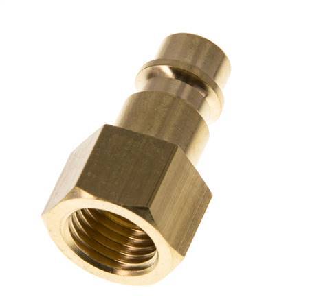 Brass DN 7.2 (Euro) Air Coupling Plug G 1/4 inch Female [5 Pieces]