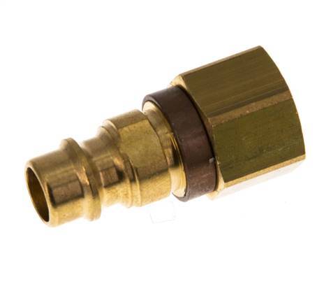 Acoplamiento de aire de latón DN 7.2 (Euro) con código marrón G 1/4 pulgada hembra