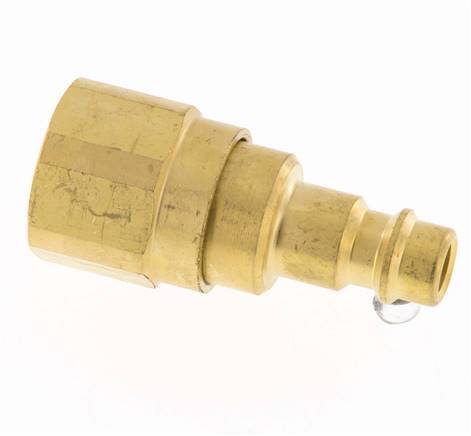 Acoplamiento de aire de latón DN 7.2 (Euro) Enchufe G 1/4 pulgada hembra con válvula de retención