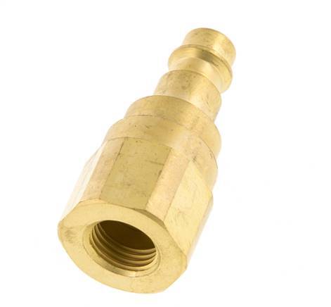 Acoplamiento de aire de latón DN 7.2 (Euro) Enchufe G 1/4 pulgada hembra con válvula de retención