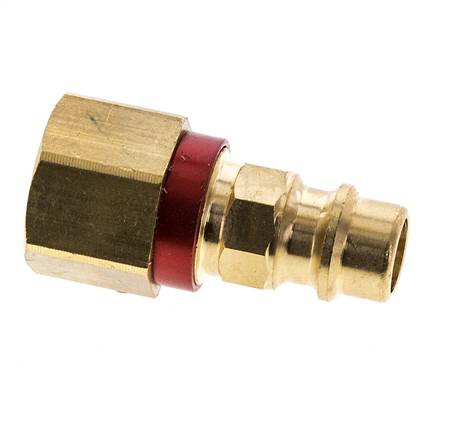 Acoplamiento de aire de latón DN 7.2 (Euro) con código rojo Enchufe G 1/4 pulgada hembra