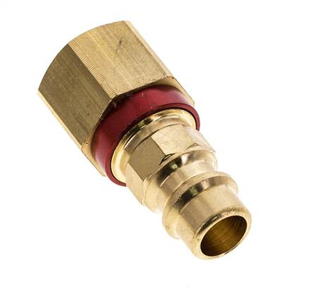 Acoplamiento de aire de latón DN 7.2 (Euro) con código rojo Enchufe G 1/4 pulgada hembra