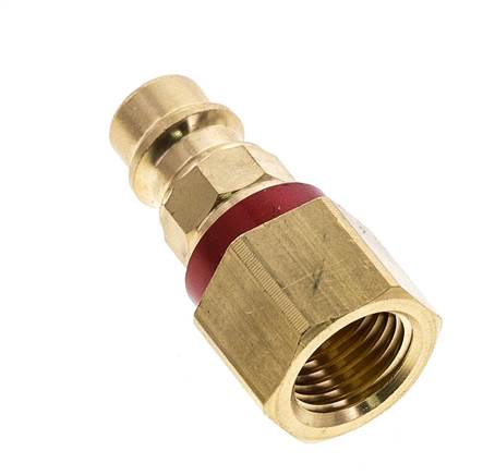 Acoplamiento de aire de latón DN 7.2 (Euro) con código rojo Enchufe G 1/4 pulgada hembra