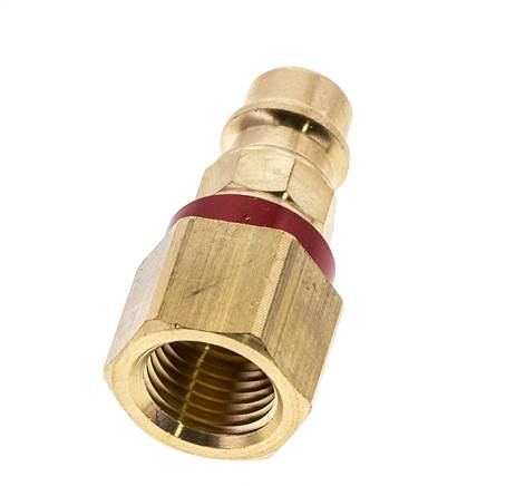 Acoplamiento de aire de latón DN 7.2 (Euro) con código rojo Enchufe G 1/4 pulgada hembra