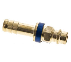 Latón DN 7.2 (Euro) Tapón de acoplamiento de aire codificado en azul Pilar de manguera de 9 mm