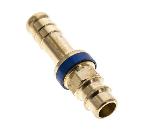 Latón DN 7.2 (Euro) Tapón de acoplamiento de aire codificado en azul Pilar de manguera de 9 mm