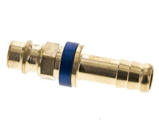 Latón DN 7.2 (Euro) Tapón de acoplamiento de aire codificado en azul Pilar de manguera de 9 mm