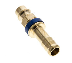Latón DN 7.2 (Euro) Tapón de acoplamiento de aire codificado en azul Pilar de manguera de 9 mm