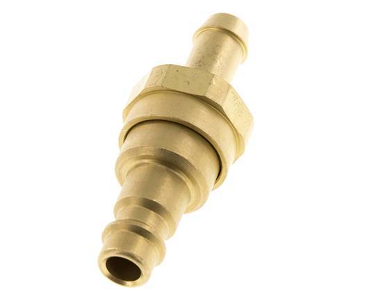 Tapón de anclaje al aire de latón DN 7,2 (Euro) Pilar de manguera de 9 mm con válvula de retención