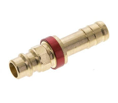 Latón DN 7.2 (Euro) Tapón de anclaje de aire codificado en rojo Pilar de manguera de 9 mm