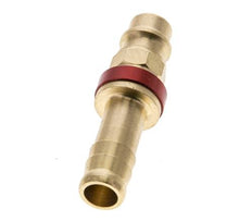 Latón DN 7.2 (Euro) Tapón de anclaje de aire codificado en rojo Pilar de manguera de 9 mm