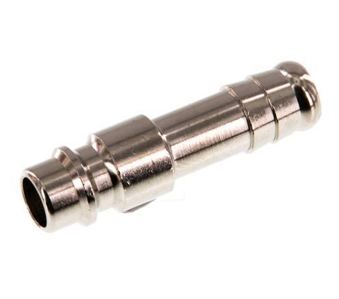 Nickel-plated Brass DN 7.2 (Euro) Air Coupling Plug 9 mm Hose Pillar [2 Pieces]
