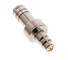 Latón niquelado DN 7,2 (Euro) Tapón de acoplamiento de aire 13 mm Pilar de manguera Doble cierre