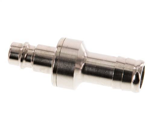 Latón niquelado DN 7,2 (Euro) Tapón de acoplamiento de aire 13 mm Pilar de manguera Doble cierre