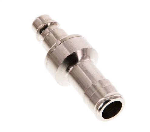 Latón niquelado DN 7,2 (Euro) Tapón de acoplamiento de aire 13 mm Pilar de manguera Doble cierre