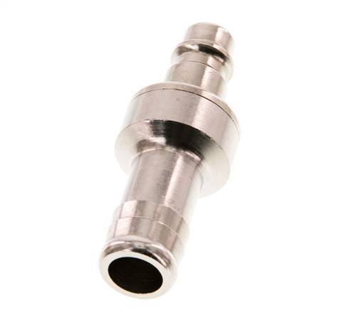 Latón niquelado DN 7,2 (Euro) Tapón de acoplamiento de aire 13 mm Pilar de manguera Doble cierre