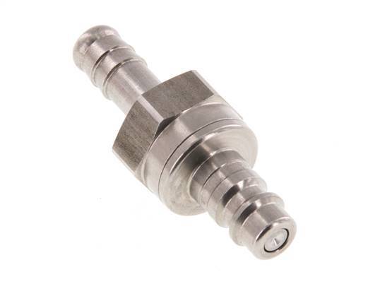 Acero inoxidable DN 7,2 (Euro) Tapón de acoplamiento de aire 10 mm Pilar de manguera Doble cierre