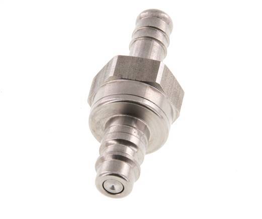 Acero inoxidable DN 7,2 (Euro) Tapón de acoplamiento de aire 10 mm Pilar de manguera Doble cierre
