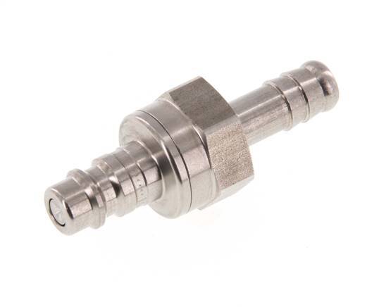 Acero inoxidable DN 7,2 (Euro) Tapón de acoplamiento de aire 10 mm Pilar de manguera Doble cierre
