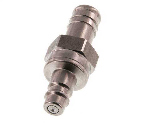 Acero inoxidable DN 7,2 (Euro) Tapón de acoplamiento de aire 13 mm Pilar de manguera Doble cierre