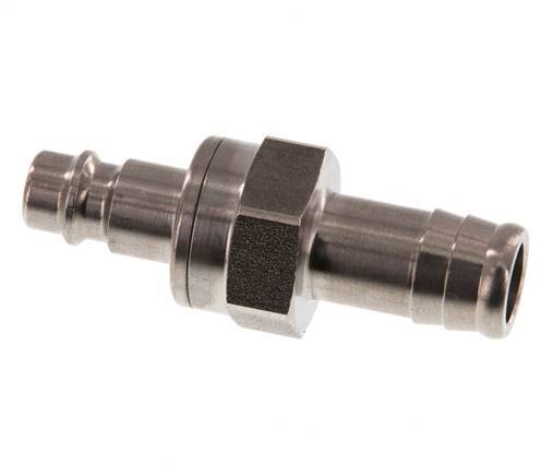 Acero inoxidable DN 7,2 (Euro) Tapón de acoplamiento de aire 13 mm Pilar de manguera Doble cierre