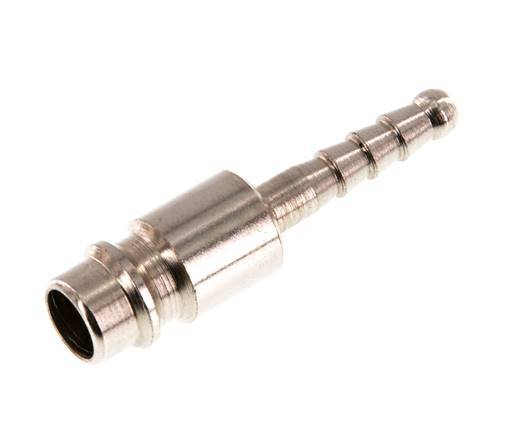 Hardened steel DN 7.2 (Euro) Air Coupling Plug 4 mm Hose Pillar [2 Pieces]